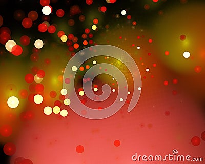 Bokeh, multicolored symmetrical fractal pattern Stock Photo