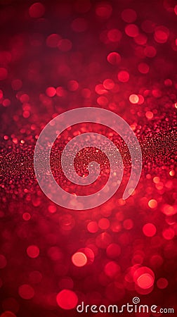 Bokeh abstraction Red background image with blur, suggesting artistic concept Stock Photo