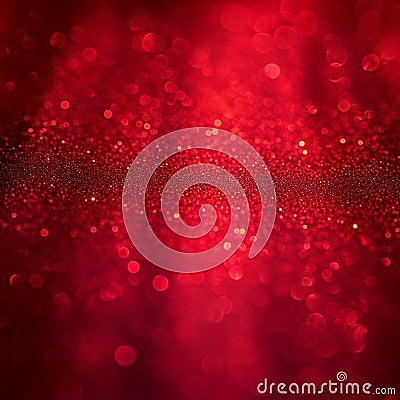Bokeh abstraction Red background image with blur, suggesting artistic concept Stock Photo