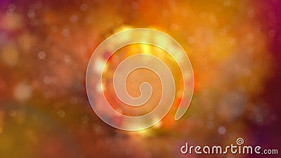 bokeh backdrop of new year circlet with empty place for your text , abstract 3D illustration Stock Photo