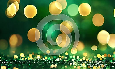 bokeh background. Abstract blur bokeh banner background. Golden boke Stock Photo