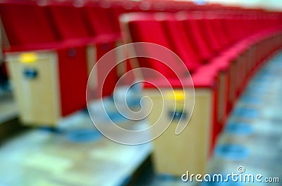 Bokeh background of cinema chairs Stock Photo