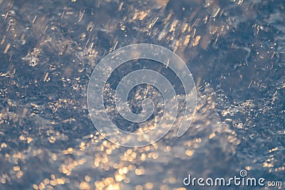 Bokeh backgrounds blue water splash. Stock Photo