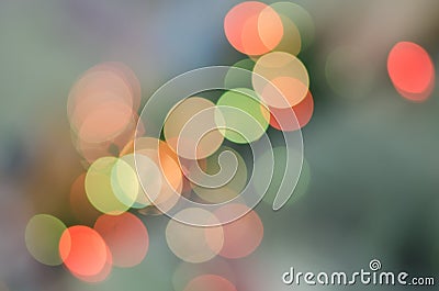 Bokeh blur, Color from string light, diagonal photo Stock Photo