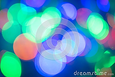 Bokeh. Blurred background. Festive colored lights Stock Photo