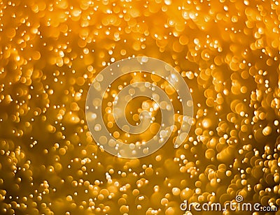 Bokeh, circles, beautiful golden background, used as background, insert text or images Stock Photo