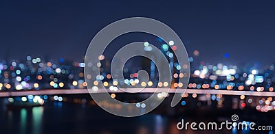 Bokeh city lights background Stock Photo