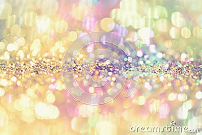 bokeh Colorfull Blurred abstract background for birthday, anniversary, wedding, new year eve or Christmas Stock Photo