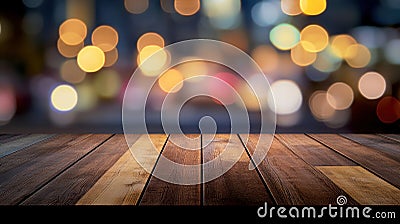 Bokeh Effect with Empty Space for Text Overlay Stock Photo