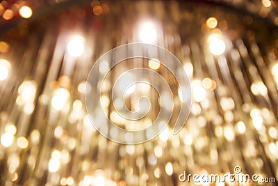 Bokeh gold light background of luxury lamp Stock Photo