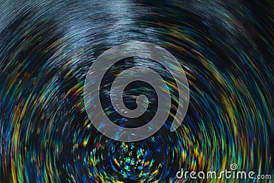 Bokeh multicolor lines vortex blur lights Stock Photo