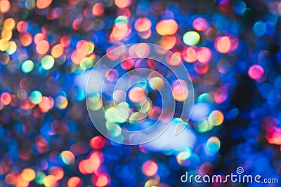 bokeh light background colorful sparkles circles Stock Photo