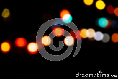 Bokeh with multi colors. Festive lights bokeh background. Defocused bokeh lights. Blurred bokeh. Bokeh light vintage background. A Stock Photo
