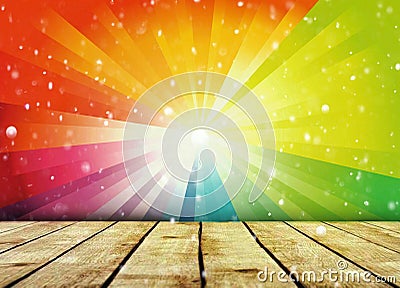 Bokeh rainbow background Stock Photo
