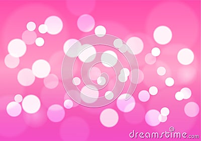 Bokeh stars round and blur as the abstract And the emotion love and Happy background. Vector Illustration