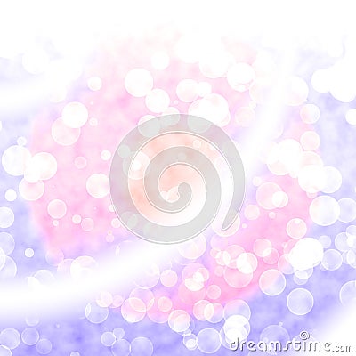 Bokeh Vibrant Purple Background With Blurry Lights Stock Photo