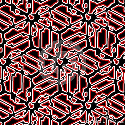 Bold abstract intricate high contrast pattern Stock Photo