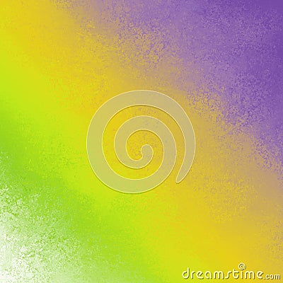 Bold bright diagonal color streaks on abstract background design in colorful lime green yellow purple and white sponged lines Stock Photo