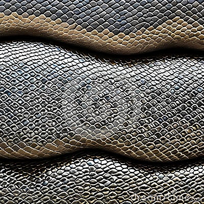 A bold and dramatic interpretation, intricate textures and patterns resembling a snake's skin4, Generative Stock Photo