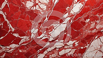 Bold Elegance: Rojo Alicante Marble's Eye-Catching Presence. AI Generate Stock Photo