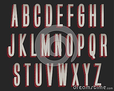 Bold Grey Red Colorful Typography Design Stock Photo