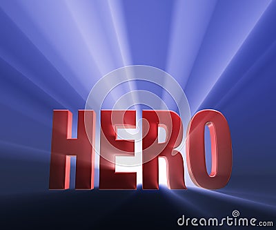 Bold Hero Stock Photo