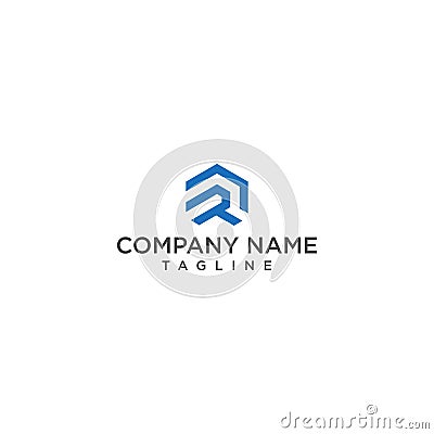 Bold and creative logo design letter R or RD construction Vector Illustration