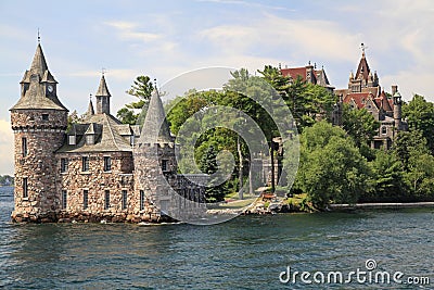 Boldt Castle Island, One Thousand islands Stock Photo