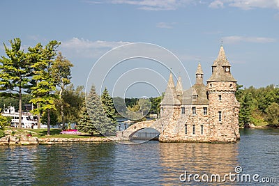 Boldt Castle Island in thousand islands Canada Editorial Stock Photo