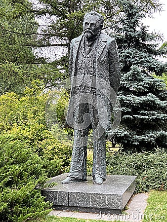 Boleslaw Prus Monument in Warsaw, Poland Editorial Stock Photo