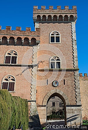 Bolgheri castle Stock Photo