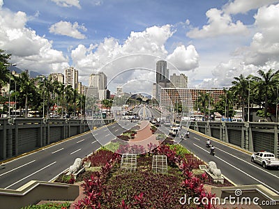 Bolivar Avenue,Avenida Bolivar,Caracas,Venezuela Stock Photo