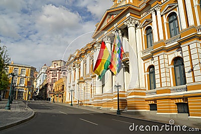 Bolivian Government Building, La Paz Stock Photo