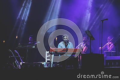 Concert of Italian singer Dario Brunori Editorial Stock Photo