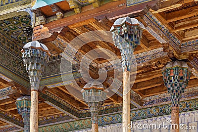 Bolo Haouz Mosque, Bukhara, Uzbekistan Stock Photo