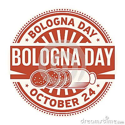 Bologna Day, October 24 Vector Illustration