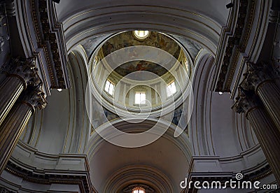 Indoor of the Sanctuary of Santa Maria della Vita Editorial Stock Photo