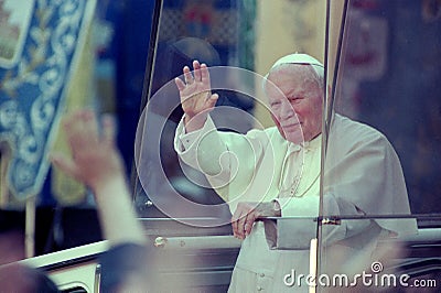 Pope John Paul II, Karol Wojtyla Editorial Stock Photo