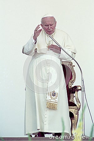 Pope John Paul II, Karol Wojtyla Editorial Stock Photo