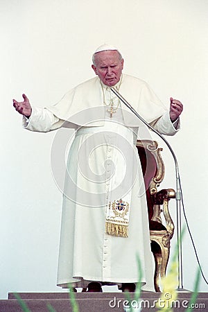 Pope John Paul II, Karol Wojtyla Editorial Stock Photo