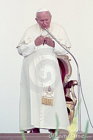 Pope John Paul II, Karol Wojtyla Editorial Stock Photo