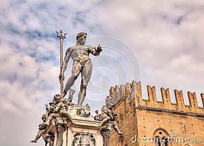 Bologna, Italy - Statue of Neptune Stock Photo