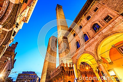 Bologna, Emilia-Romagna - Italy - Due Torri Stock Photo