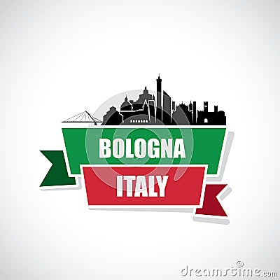 Bologna skyline - Italy - illustration Vector Illustration