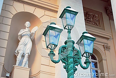 Bolshoi opera and ballet theater in Moscow Stock Photo