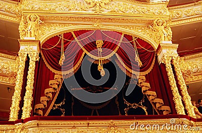 Bolshoi theater historical building interior Editorial Stock Photo