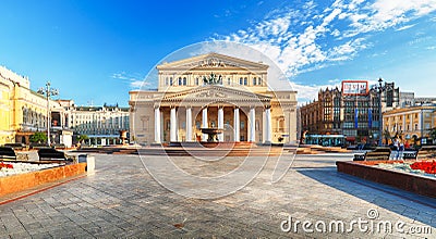 Bolshoi Theater in Moscow, Russia Editorial Stock Photo