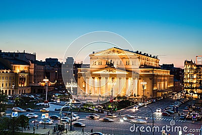 Bolshoi theatre in moscow Stock Photo