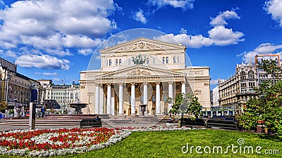 Bolshoi Theatre in Moscow, Russia Stock Photo