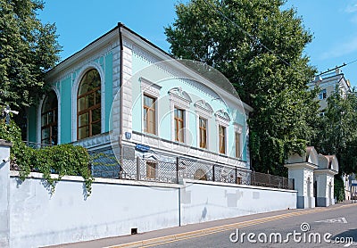 Bolshoy Trekhsvyatitelsky Lane, Morozov Mansion, rebuilt in 1898 in the Russian style by architect P.A. Drittenpreis, landmark Editorial Stock Photo